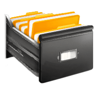 files in a cabinet